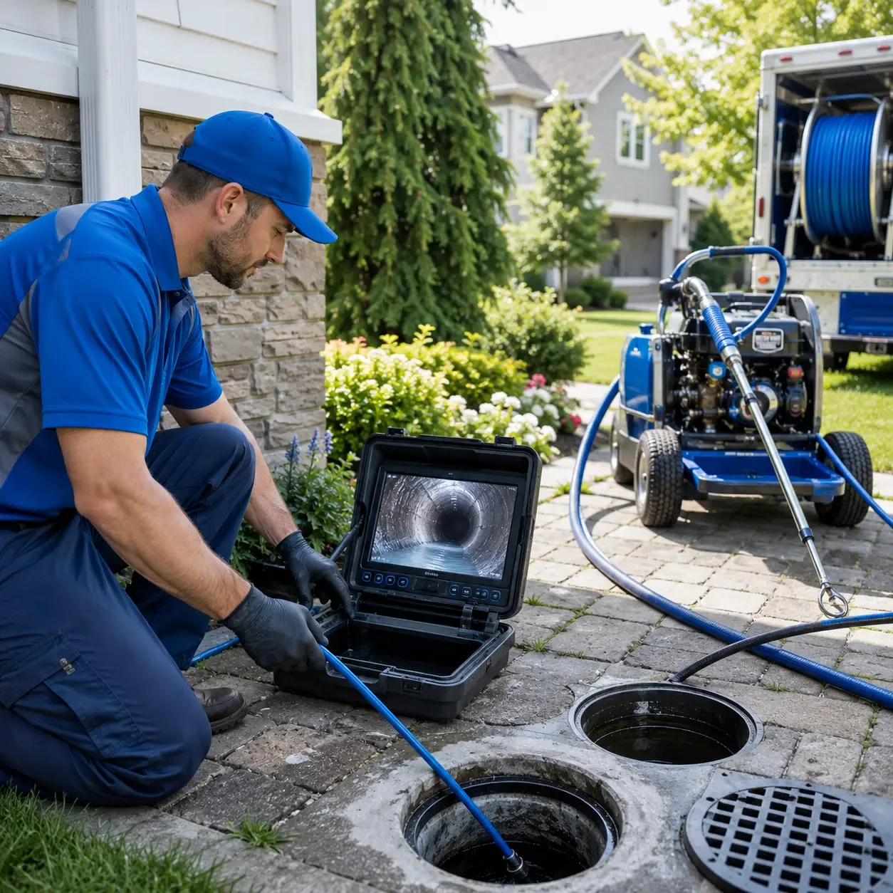 Outdoor drain cleaning professionals serving Stratford, CT