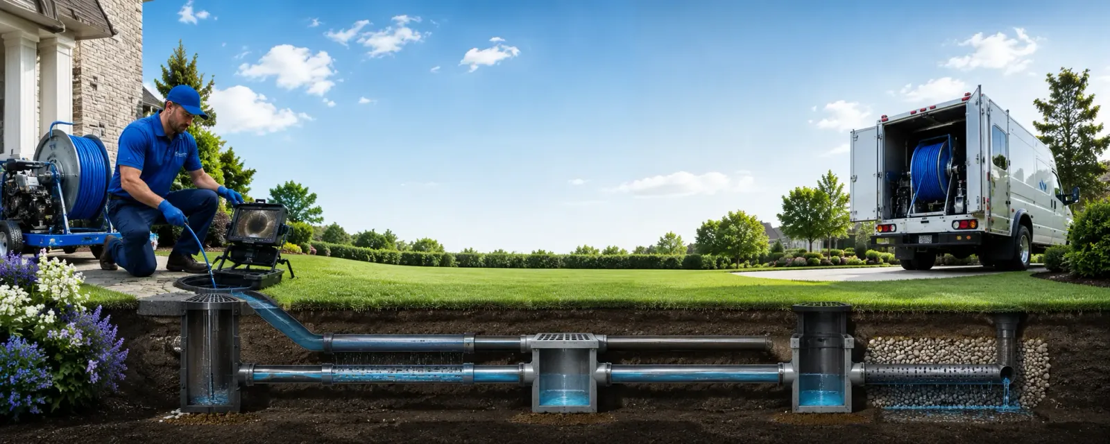 Outdoor drain cleaning information for Stratford, CT